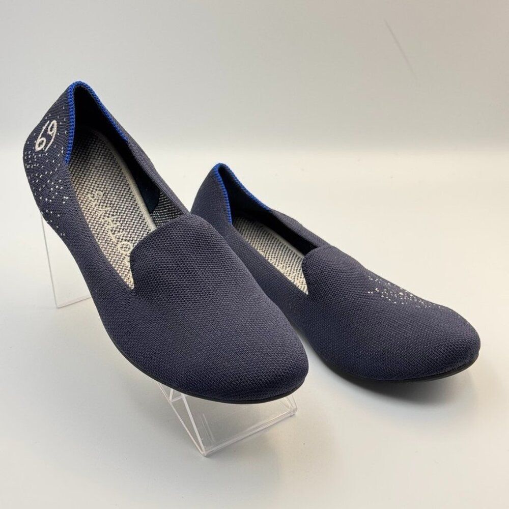 ROTHY’S The Loafer Cancer Zodiac Limited Edition Navy Blue Size 8 Flats